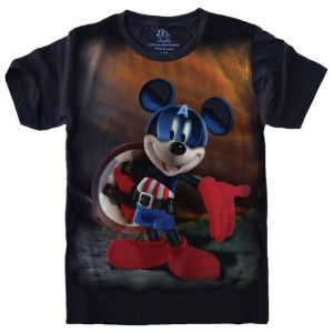 Camiseta Mickey Capitão América S-502