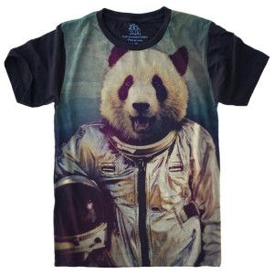 Camiseta Panda Astronauta S-420