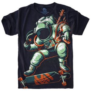 Camiseta Astronauta Skate S-452