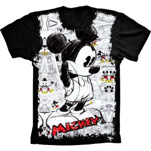 Camiseta Mickey Mouse Pensamento