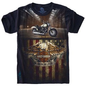 Camiseta Vintage Harley Davidson Fat Boy S-640
