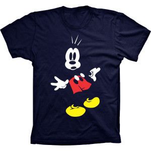 Camiseta Mickey Mouse Assustado