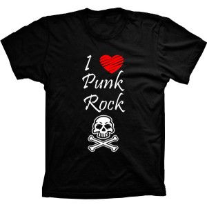 Camiseta I Love Punk Rock