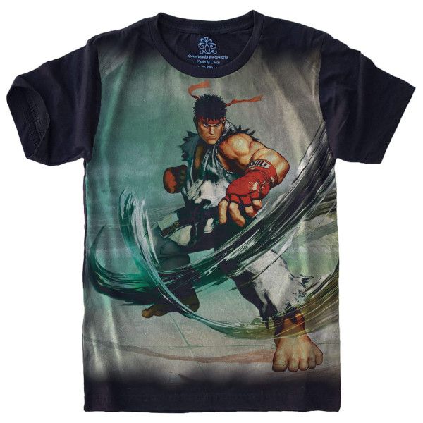 Erupt Duty spine Camiseta Street Fighter Ryu S-574