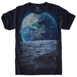 Camiseta Planeta Terra Visto da Lua S-550